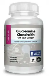 Глюкозамин, Хондроитин Glucosamine Chondroitin with MSM  Chikalab 60 таб.
