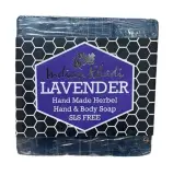 Мыло Лаванда ручной работы без SLS Кхади Lavender Hand Made Herbel Soap SLS Free Indian Khadi 100 гр.