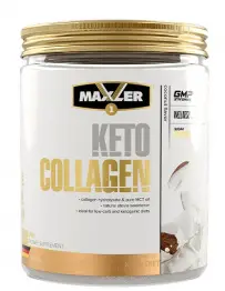 Коллаген гидролизованный и чистое масло со вкусом кокоса MCT Keto Collagen coconut Maxler 400 гр.