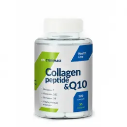 Коллаген + Витамин D3 + Коэнзим Q10 Collagen Peptide Q10 Cybermass 120 капс.
