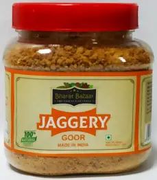 Сахар тростниковый неочищенный гранулированный Гур / Джаггери (Goor / Jaggery) Bharat Bazaar 400 гр.