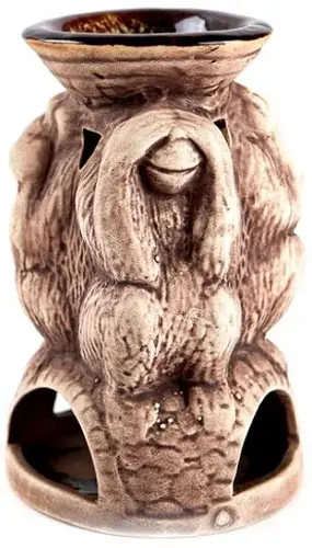 Аромалампа Три обезьяны h=16,5 см керамика шликер