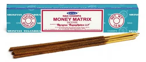 Благовония Satya Nag Champa Money Matrix 15 гр. (10 шт.)