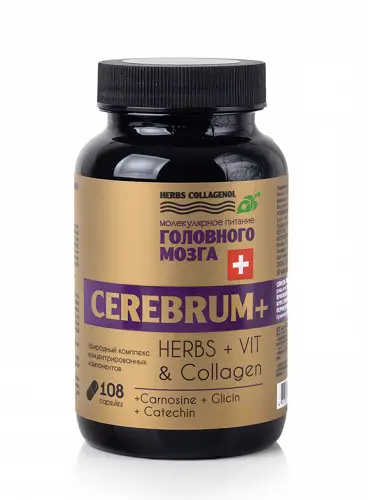 Капсулы молодости Молекулярное питание головного мозга CEREBRUM+ Herbs Collagenol 108 капс.