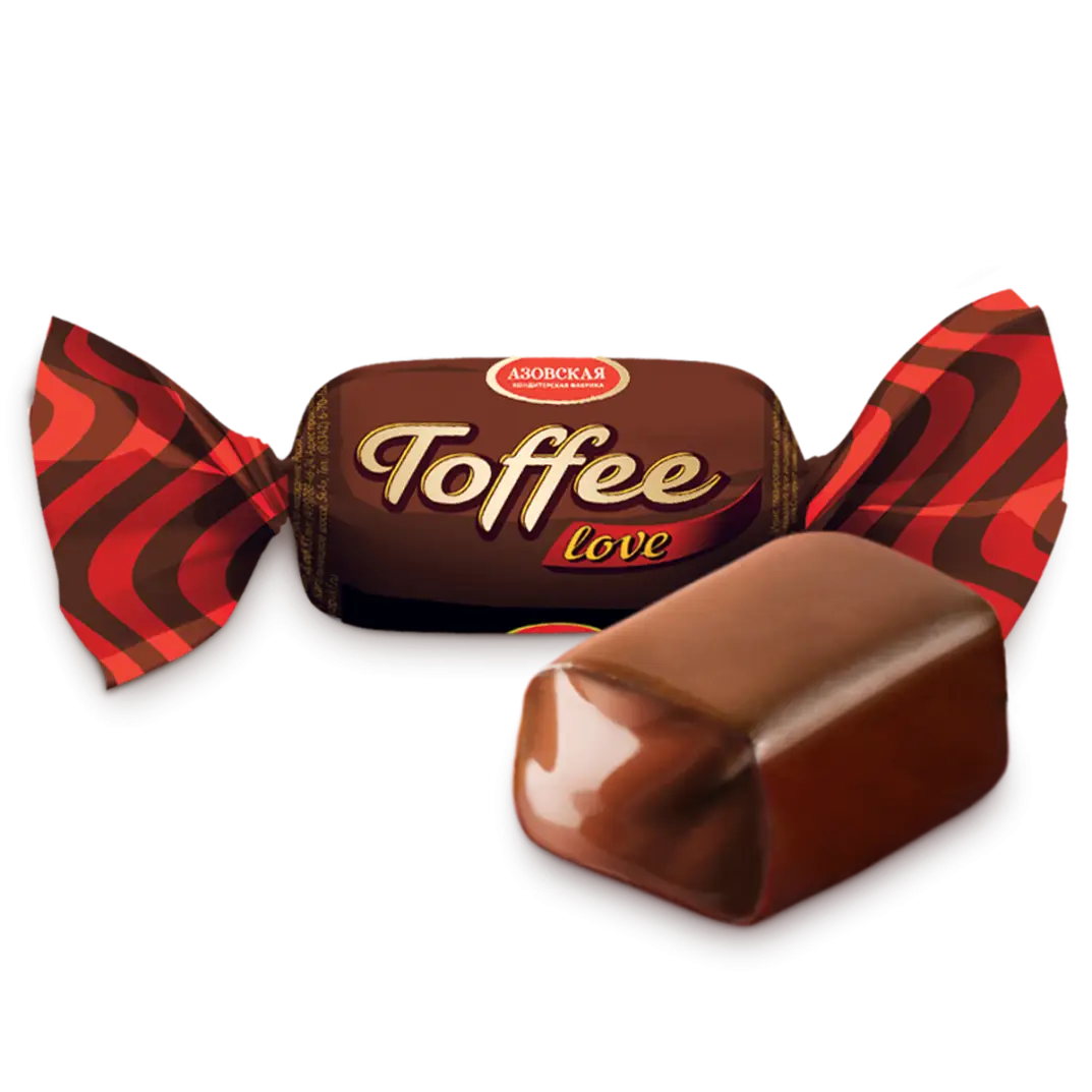 Ирис глазированный шоколадный "Toffee love" 250 гр.