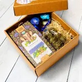 Подарочный набор крафт коробка С наилучшими пожеланиями №9