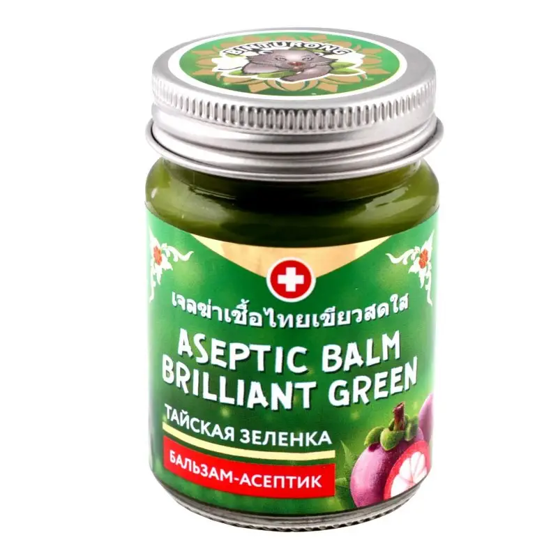 Зеленка тайская Aseptic Balm Brilliant Green Binturong 50 гр. 