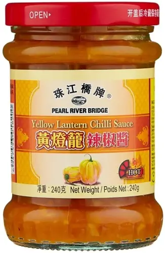 Соус Жёлтый фонарь Yellow Lantern Chilli Sauce Pearl River Bridge 240 гр.