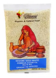 Кунжут белый семена Sesame Seed White Bharat Bazaar 100 гр.