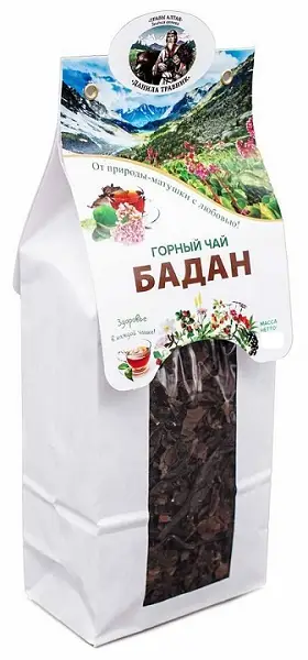 Бадан горный чай Данила Травник 100 гр. в бум.упак.