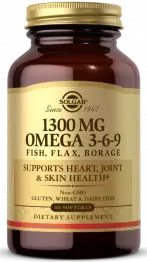 Омега 3-6-9 1300 mg. Omega 3-6-9 Solgar 60 капс. 