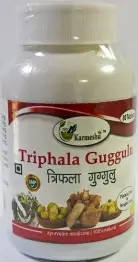 Трифала Гуггул Кармешу (усиленное очищение и омоложение) Triphala Guggulu Karmeshu 80 табл.