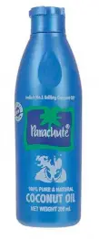 Масло кокосовое нерафинированное Парашют (для лица, тела и волос) 100% Pure Coconut Oil Parachute 200 мл.