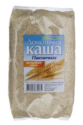 Каша пшеничная Домашняя не требует варки 150 гр.