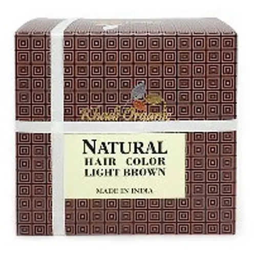Хна натуральная светло-коричневая Кхади Natural Hair Color Light Brown Khadi Organic 100 гр.