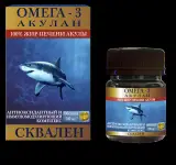 Антиоксидантный иммуномодулирующий комплекс Акулан Омега -3 жир печени акулы 100 капс.
