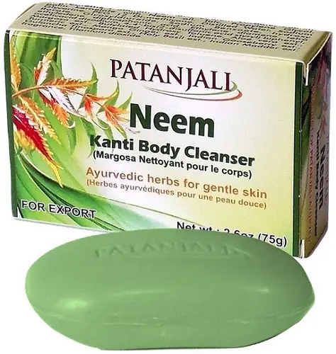 Мыло Ним Патанджали антисептическое Neem Kanti Body Cleanser Patanjali 75 гр.