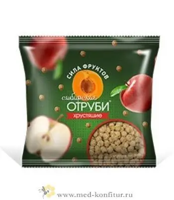 Отруби Сибирские "Хрустящие" сила фруктов 100 гр