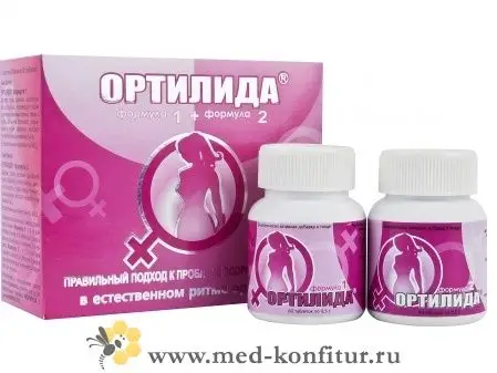 Ортилида - репродуктивное здоровье женщины (2 банки по 60 таблеток)