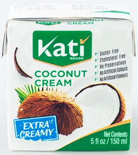 Сливки кокосовые Coconut Cream Kati 150 мл. TetraPak