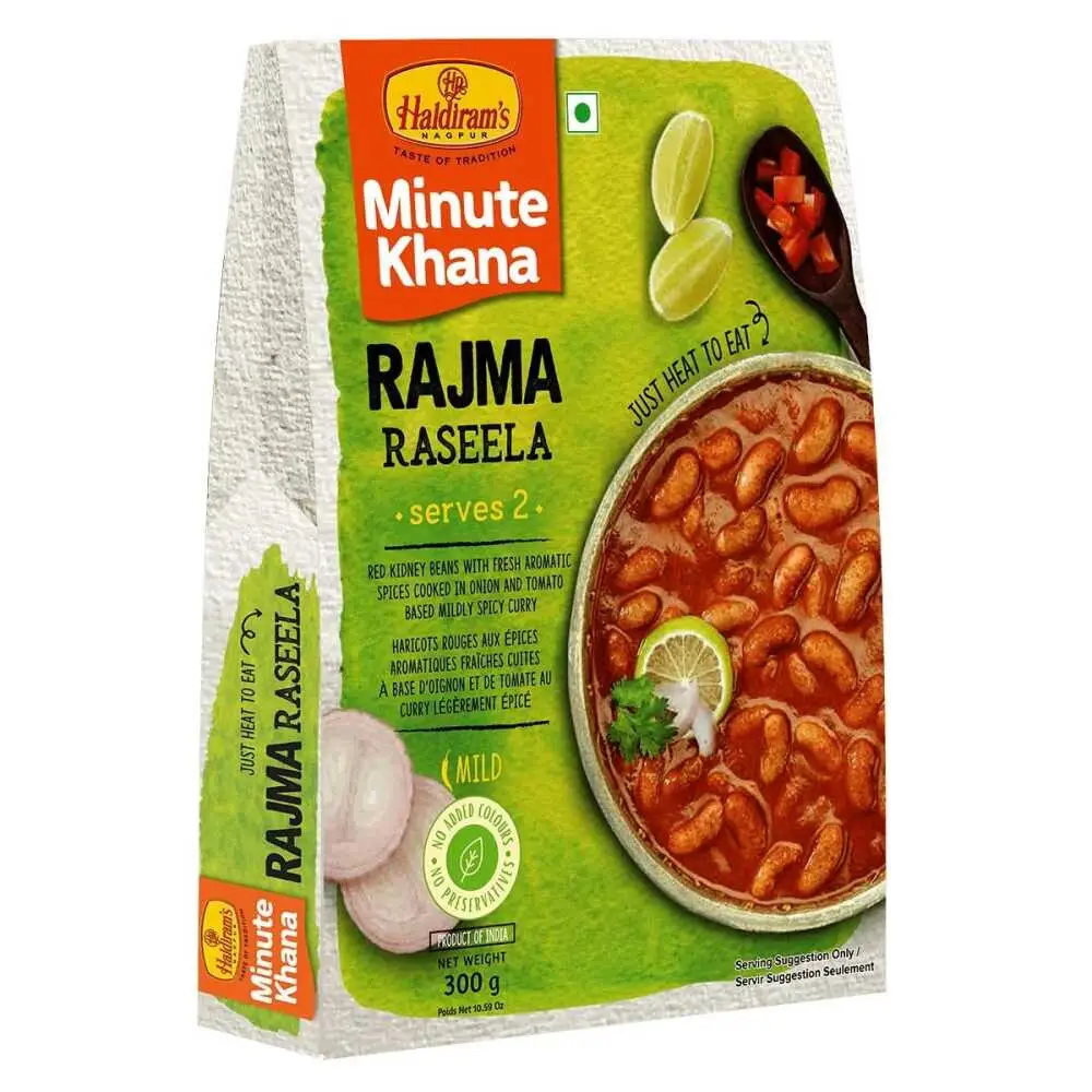Готовое блюдо Раджма Расила Rajma Raseela красная фасоль со свежими ароматными специями Haldiram's 300 гр.