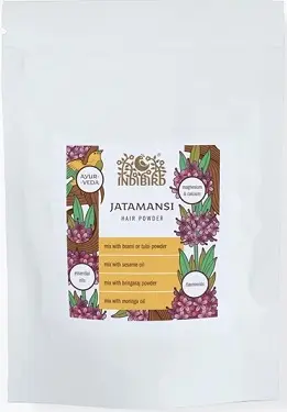 Маска-порошок для кожи и волос Джатаманси Индибёрд Jatamansi Hair Powder Indibird 50 гр.