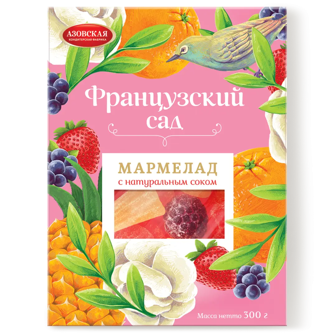 Мармелад желейный "Французский сад" 300 гр.