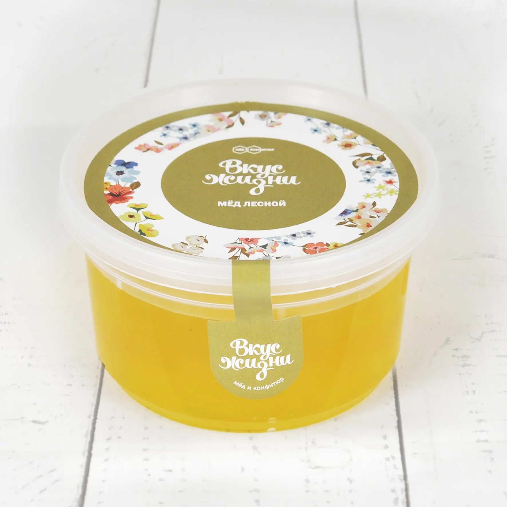 Мёд лесной в пластиковой банке Вкус Жизни New 300 гр. 