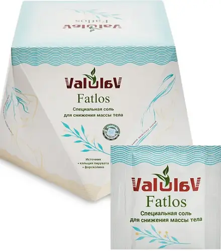 Valulav Fatlos специальная соль для снижения массы тела Сашера-Мед 50 саше-пакетов по 3 гр.