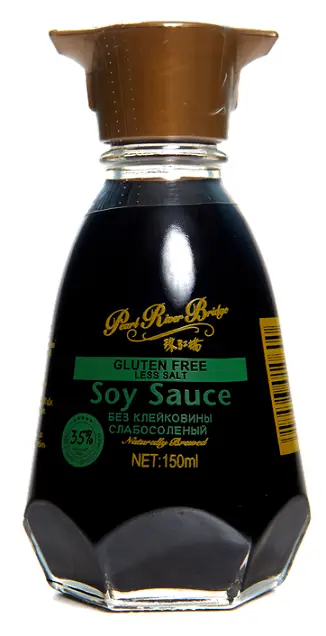 Соус соевый слабосолёный безглютеновый Gluten Free Less Salt Soy Sauce Pearl River Bridge 150 мл.
