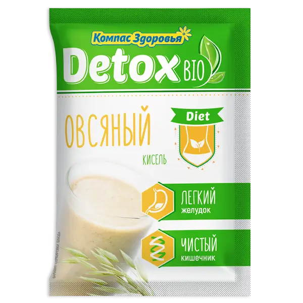 Кисель detox bio diet овсяный 25 гр. 