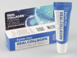 Бальзам для губ суперувлажняющий с коллагеном Real Collagen essential lip balm FarmStay 10 мл.