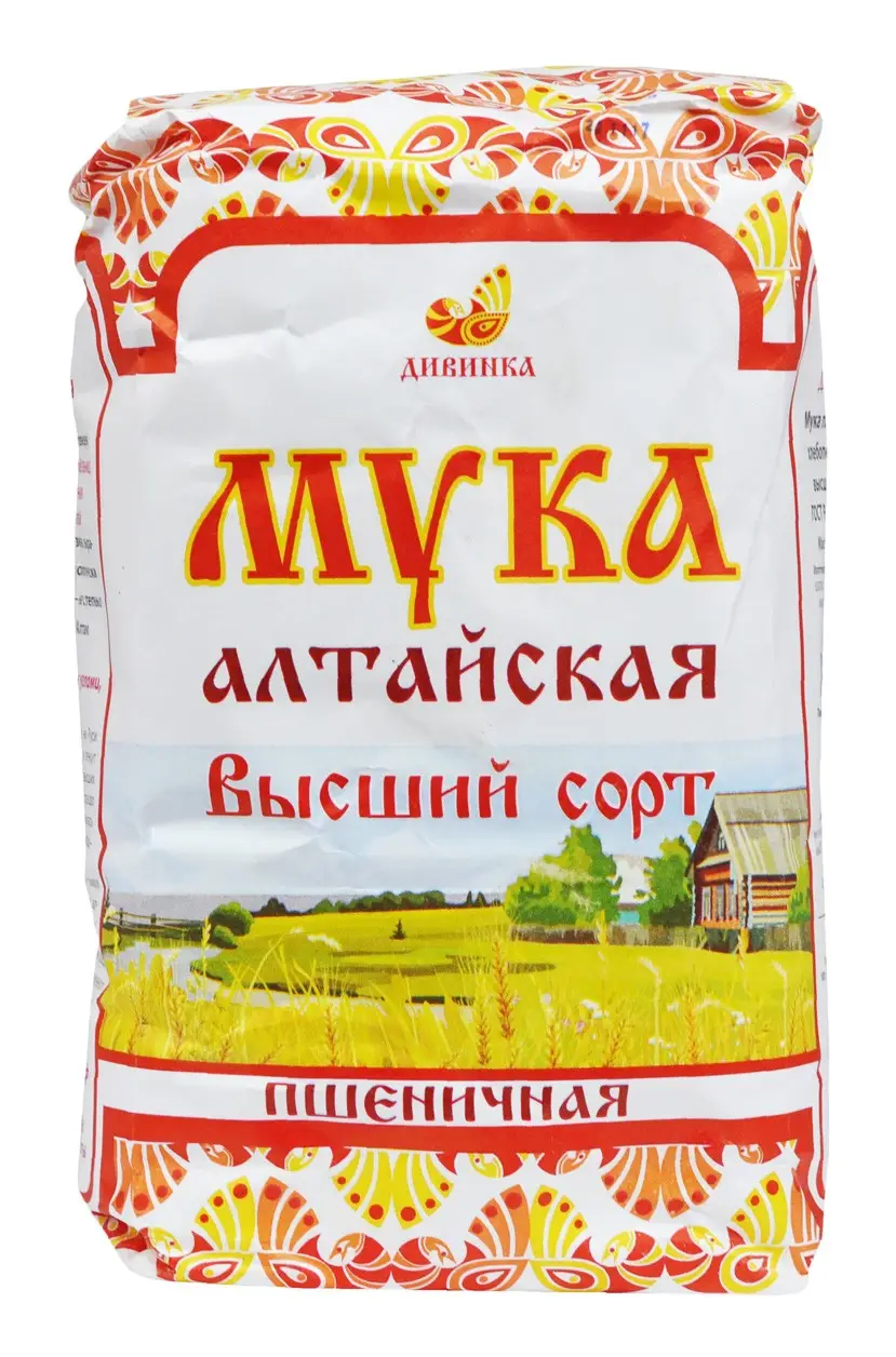 Мука Алтайская Высший сорт Пшеничная 2 кг.