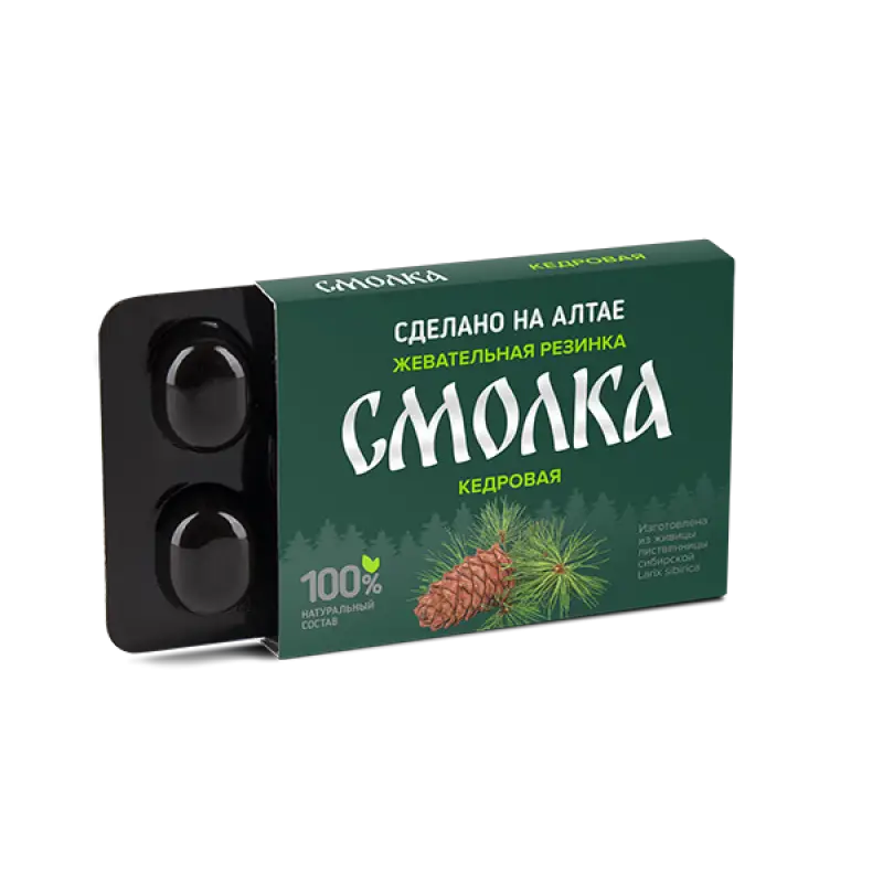 Жевательная резинка Смолка Кедровая 5 шт.*0,8 гр